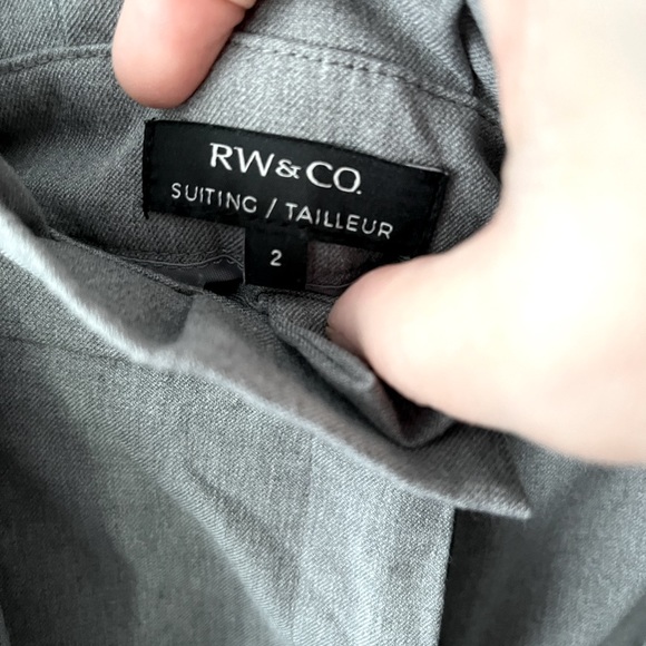 RW&CO light grey suitor pants with pockets Sz 2 - Picture 3 of 4